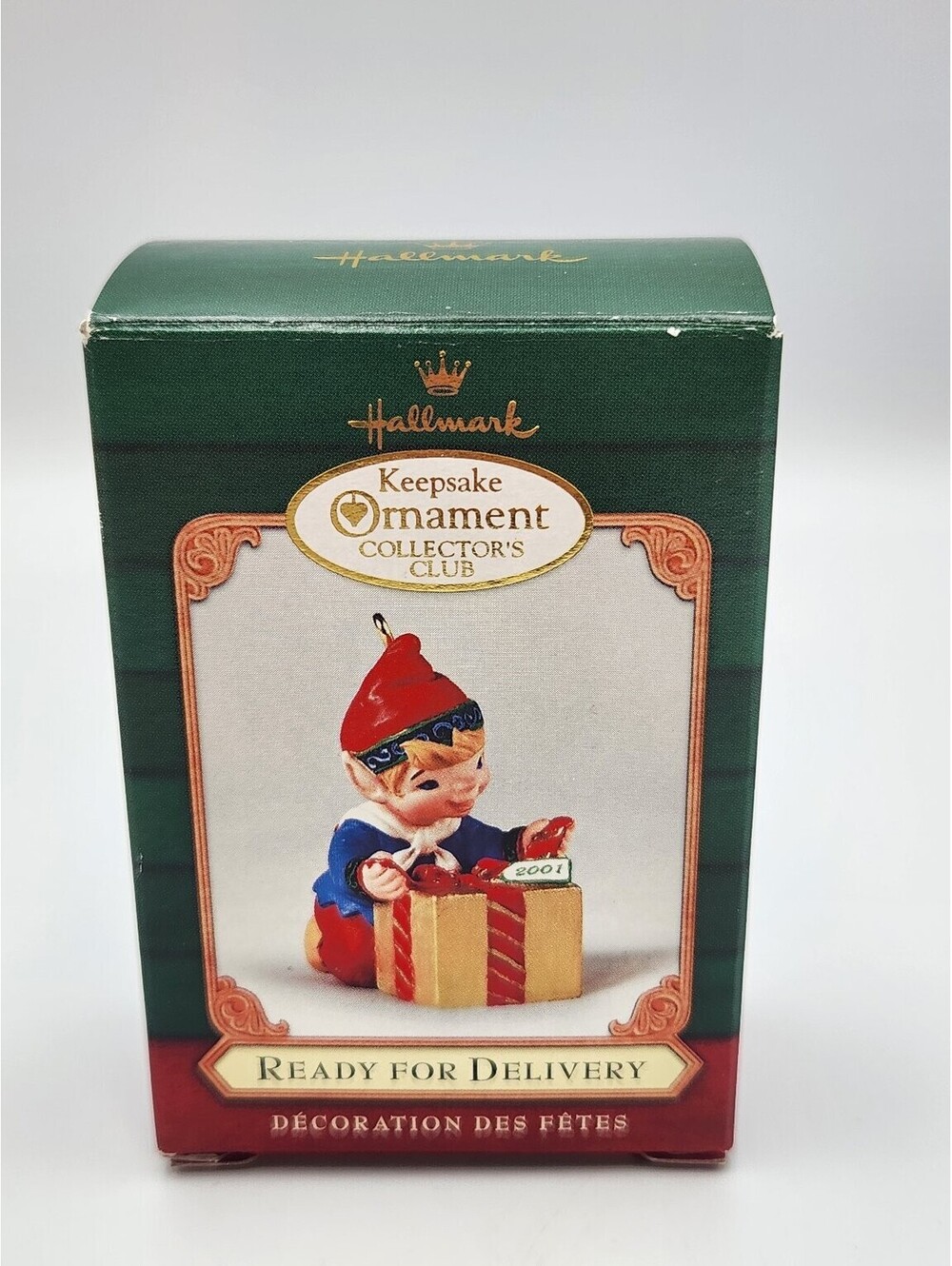 Hallmark Keepsake Ornament 2001 Ready For Delivery Elf Santa's Helper - E11